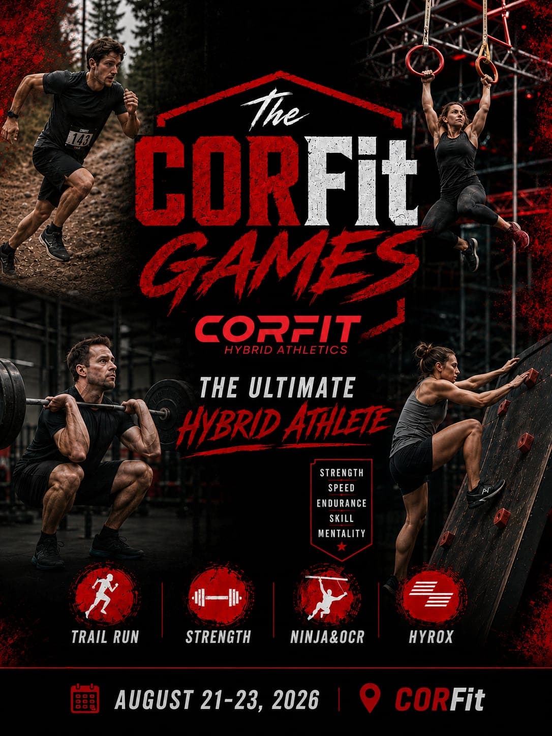 CORFit Games 2026 — The Ultimate Hybrid Athlete, August 21-23, 2026